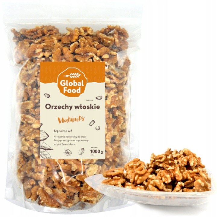 Lúpané vlašské orechy 1 kg Natural | 100 % prírodné | Bez konzervantov